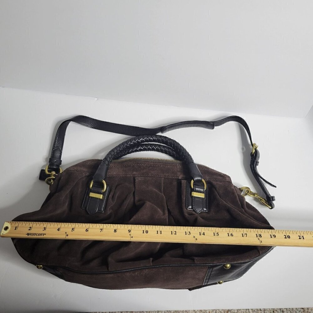 Banana Republic 100% Leather Suede Shoulder Bag OS - Picture 7 of 15